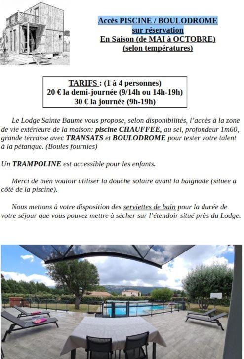 Le Lodge De La Sainte Baume Plan d'Aups Esterno foto